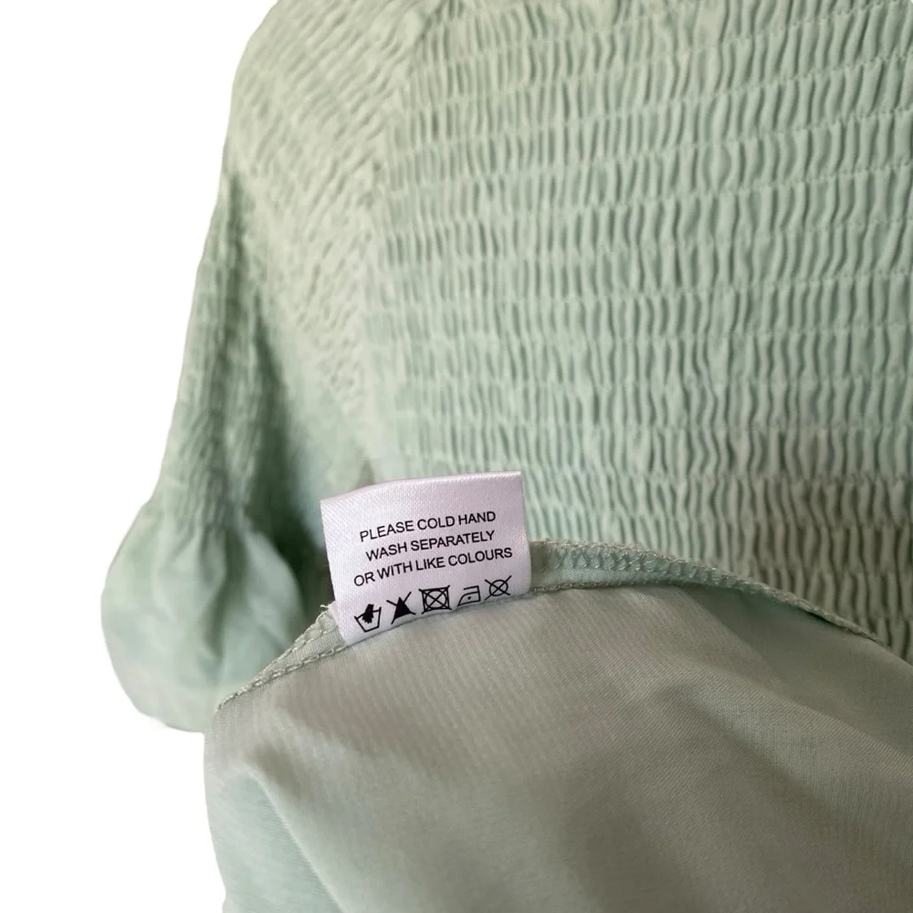 JessaKae Wandering Willoughby Ruffle Mint Green Midi Dress Womens Small - Picture 6 of 8